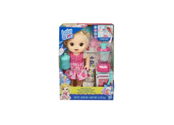 Baby Alive Magical Mixer Baby Doll - Strawberry Shake - Image 4