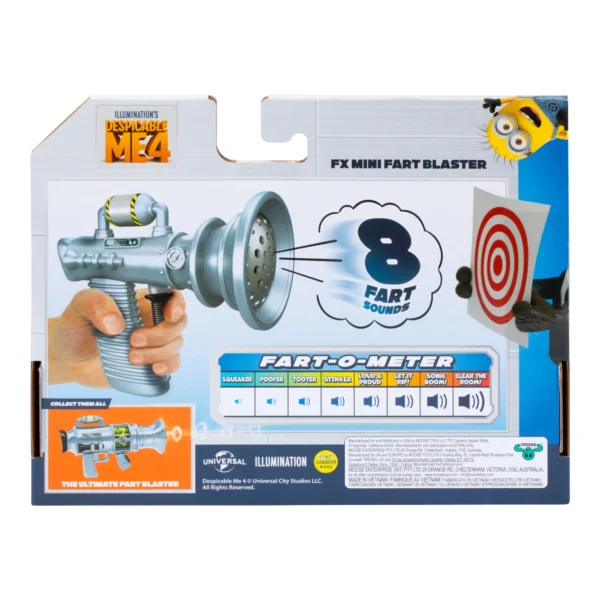 Despicable Me 4 SFX Mini Fart Blaster,8 Different Silly Fart Noises Ages 4+, Indoor and Outdoor Play ( Walmart ) - Image 5