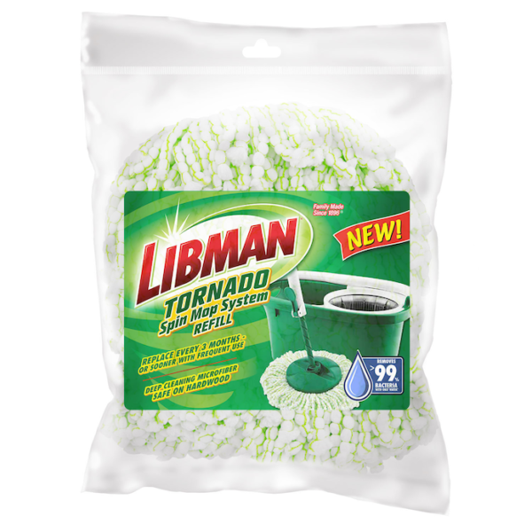 Libman Spin Mop with Bucket, Mr. Clean Fresh All Purpose Cleaner, and Microfiber Refill - Image 5