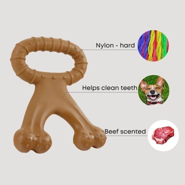 Dog Toy, Molar Bone Toy, Durable Dog Chew Toy for Aggressive Chewers, Real Beef Flavor, Aggressive Chew Toys for Large Dogs Gigant DogsMedium Dogs Pitbull Toys Strong Dog Toys for Aggressive Chewers ( Amazon ) - Image 4