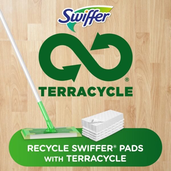 Swiffer Sweeper 2-in-1 Dry + Wet Floor Mopping and Sweeping Kit, Multi-Surface Kit for Floor Cleaning, Kit Includes 1 Sweeper, 14 Dry Sweeping Cloths, 5 Wet Mopping Cloths( Target ) - Image 6