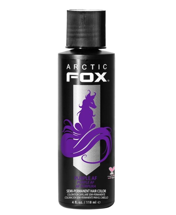 ARCTIC FOX Vegan and Cruelty-Free Semi-Permanent Hair Color Dye (4 Fl Oz, PURPLE AF) ( Amazon )