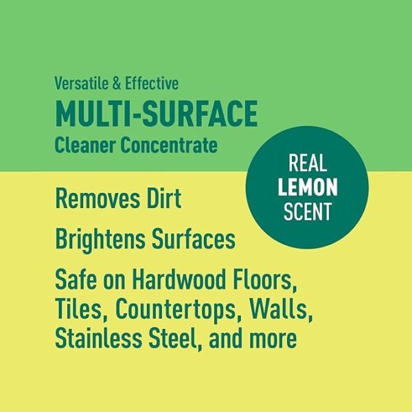 Amazon Brand - Presto! Multi-Surface Cleaner Concentrate, 2X Concentrated Formula, Lemon Scent, 32 fl oz (Pack of 2) - Image 3