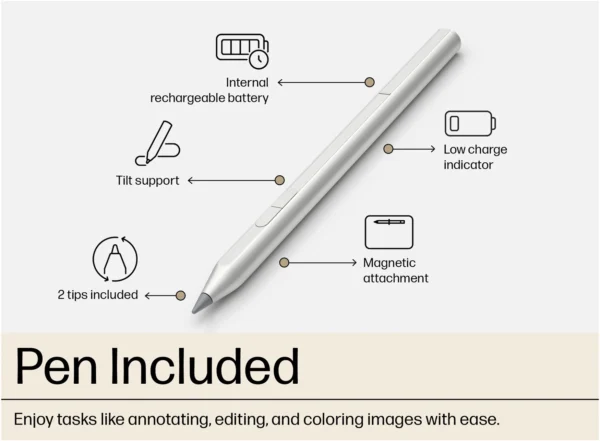 HP Envy x360 15-fe0020na Convertible OLED Laptop – Core™ i5, Silver with Pen ( Hp ) - Image 3