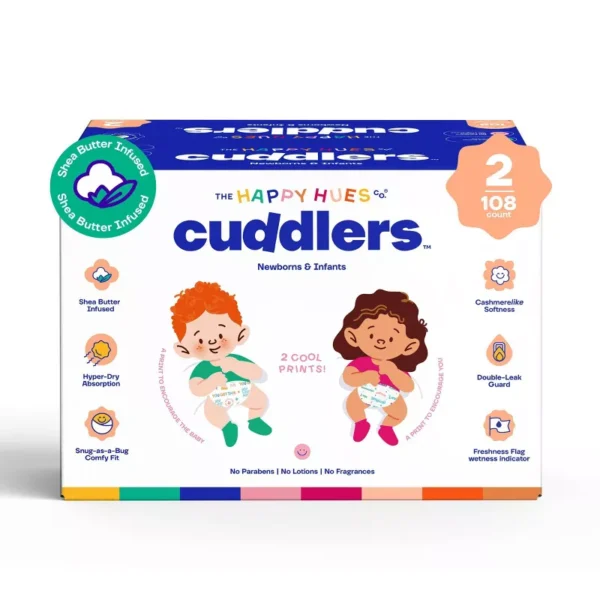 Happy Hues Cuddlers Disposable Diapers