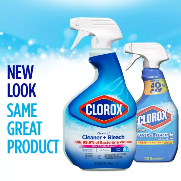 Clorox Rain Clean Scent Clean-Up All Purpose Cleaner with Bleach Spray Bottle - 32 fl oz  ( Walmart ) - Image 3