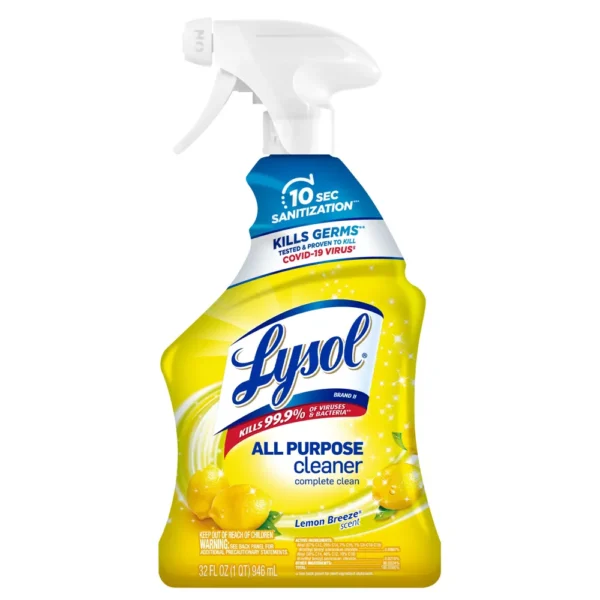 Lysol Lemon Breeze Scented All Purpose Cleaner & Disinfectant Spray - 32oz  ( Target )