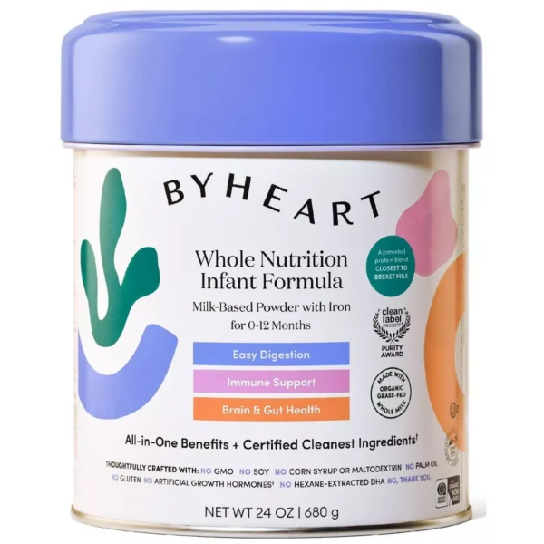 ByHeart Whole Nutrition Infant Powder Formula—Made with Only Organic, Grass-Fed Whole Milk, Not Skim - 24oz( Target )