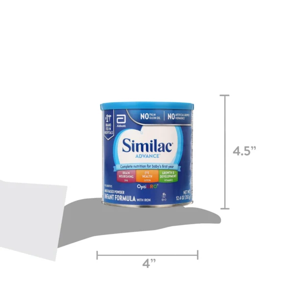 Similac Advance Baby Formula with Iron, Powder, 12.4-oz Can ( Walmart ) - Image 2