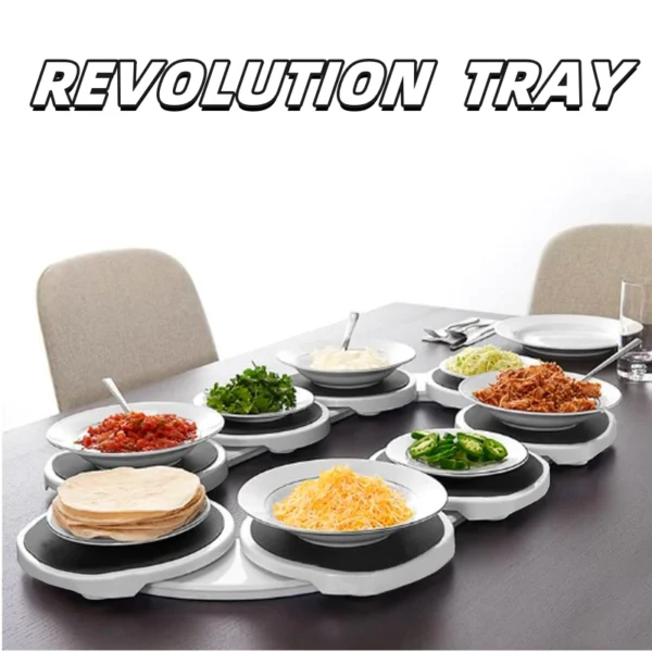 🎁The First Patented Lazy Susan Turntable for Rectangular Long & Oblong Tables - Expandable Lazy Susan for Kitchen & ☀️Dining Tables - Great Gift! Fun at Parties & Gatherings. - Image 6